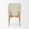 Mercana Abbie Curved Back Oatmeal Fabric Dining Side Chair Back - Mercana Abbie Curved Back Oatmeal Fabric Dining Side Chair Back