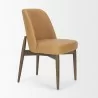 Mercana Abbie Slope Curved Back Tan Leather Dining Side Chair Other Side View - Mercana Abbie Slope Curved Back Tan Leather Dining Side Chair Other Side View
