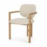 Carlisle Curved Back Cream Chenille Tripod Frame Dining Armchair Front - Carlisle Curved Back Cream Chenille Tripod Frame Dining Armchair Front