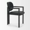 Mercana Carlisle Curved Back Black Leather Tripod Frame Dining Armchair Other Side - Mercana Carlisle Curved Back Black Leather Tripod Frame Dining Armchair Other Side
