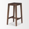 Mercana Colony Medium-Dark Brown Solid Wood Counter Stool Side