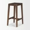 Mercana Colony Medium-Dark Brown Solid Wood Counter Stool Side - Mercana Colony Medium-Dark Brown Solid Wood Counter Stool Side