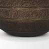 Mercana Aivana Large Antiqued Gold Metal Floor Vase Close view - Mercana Aivana Large Antiqued Gold Metal Floor Vase Close view
