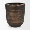Mercana Aivana Extra Large Antiqued Gold Metal Floor Vase - Mercana Aivana Extra Large Antiqued Gold Metal Floor Vase