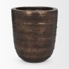 Mercana Aivana Extra Large Antiqued Gold Metal Floor Vase 1
