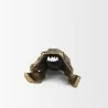 Mercana Alistair Antiqued Gold Cast Metal Decorative Skull Object  Back - Mercana Alistair Antiqued Gold Cast Metal Decorative Skull Object  Back