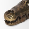 Mercana Alistair Antiqued Gold Cast Metal Decorative Skull Object 1