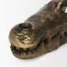 Mercana Alistair Antiqued Gold Cast Metal Decorative Skull Object 1 - Mercana Alistair Antiqued Gold Cast Metal Decorative Skull Object 1