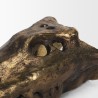 Mercana Alistair Antiqued Gold Cast Metal Decorative Skull Object 2