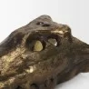 Mercana Alistair Antiqued Gold Cast Metal Decorative Skull Object 2 - Mercana Alistair Antiqued Gold Cast Metal Decorative Skull Object 2