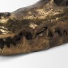 Mercana Alistair Antiqued Gold Cast Metal Decorative Skull Object 3