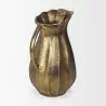 Mercana Anya Antiqued Brass Scalloped Petal Cast Metal Jug Back - Mercana Anya Antiqued Brass Scalloped Petal Cast Metal Jug Back