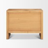 Mercana Belford 3-Drawer Light Brown Oak Wood Closed Nightstand Back