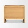 Mercana Belford 3-Drawer Light Brown Oak Wood Closed Nightstand Back - Mercana Belford 3-Drawer Light Brown Oak Wood Closed Nightstand Back