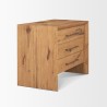 Mercana Belford 3-Drawer Light Brown Oak Wood Closed Nightstand
