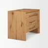 Mercana Belford 3-Drawer Light Brown Oak Wood Closed Nightstand - Mercana Belford 3-Drawer Light Brown Oak Wood Closed Nightstand