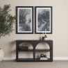 Mercana Bela Small Matte Black Arched Console Table