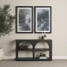 Mercana Bela Small Matte Black Arched Console Table - Mercana Bela Small Matte Black Arched Console Table