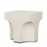 Mercana Bunda Square Sculptural Stone Finish Accent Table Side - Mercana Bunda Square Sculptural Stone Finish Accent Table Side