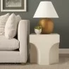 Mercana Bunda Square Sculptural Stone Finish Accent Table - Mercana Bunda Square Sculptural Stone Finish Accent Table