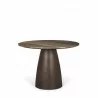 Mercana Allyson 42" Round Dark Brown w/ Cappuccino Marble Pedestal Dining Table 1 - Mercana Allyson 42" Round Dark Brown w/ Cappuccino Marble Pedestal Dining Table 1