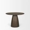 Mercana Allyson 42" Round Dark Brown w/ Cappuccino Marble Pedestal Dining Table 3 - Mercana Allyson 42" Round Dark Brown w/ Cappuccino Marble Pedestal Dining Table 3