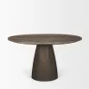 Mercana Allyson 54" Round Dark Brown W/ Cappuccino Marble Pedestal Dining Table3 - Mercana Allyson 54" Round Dark Brown W/ Cappuccino Marble Pedestal Dining Table3
