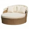 Blueczy Day All-Weather Wicker Leisure Bed - w/out Covers - White BG - Blueczy Day All-Weather Wicker Leisure Bed - w/out Covers - White BG