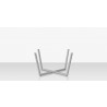 Source Furniture Contemporary Flat X 49 Style Dining Table Base Front