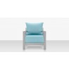 Source Furniture Dynasty Club Chair Light Blue Front
