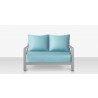 Source Furniture Dynasty Loveseat Light Blue Front