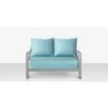 Source Furniture Dynasty Loveseat Light Blue Front - Source Furniture Dynasty Loveseat Light Blue Front