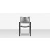 DecoScapes Fiji Rope Dining Arm Chair in Charcoal Rope - Front
