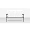 Source Furniture Fusion Aluminum Sling Loveseat front view 1
