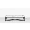 Source Furniture Iconic Aluminum Rectangular Coffee Table with Porcelain Tabletop - Source Furniture Iconic Aluminum Rectangular Coffee Table with Porcelain Tabletop