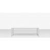 Source Furniture Iconic Aluminum Small Rectangular Coffee Table  
