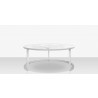 Source Furniture Iconic Aluminum 48'' Wide Round Nesting Table 1
