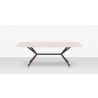 DecoScapes Oliver Emerald Rimless Porcelain Dining Table - Large - Front