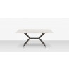 DecoScapes Oliver Emerald Rimless Porcelain Dining Table - Medium - Front