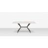 DecoScapes Oliver Emerald Rimless Porcelain Dining Table - Front View