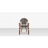 Paris Dining Arm Chair - Black & White 1