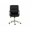 Sunpan Kleo Office Chair in Onyx - Front Angle - Sunpan Kleo Office Chair in Onyx - Front Angle