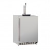 TrueFlame 6.6 Cu. Deluxe Outdoor Rated Single Tap Kegerator - Angled View