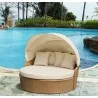 Blueczy Day All-Weather Wicker Leisure Bed with Cushions - Blueczy Day All-Weather Wicker Leisure Bed with Cushions