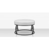 Source Furniture Elephant Ottoman Round Gray Front