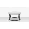 Source Furniture Elephant Ottoman Round Gray Front - Source Furniture Elephant Ottoman Round Gray Front