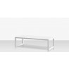 Source Furniture Iconic Aluminum Small Rectangular Coffee Table  1