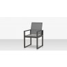 Source Furniture Iconic Aluminum Sling Highback Dining Arm Chair  1