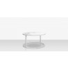 Source Furniture Iconic Aluminum 30'' Wide Round Nesting Table 1
