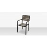 Source Furniture Napa Aluminum Stackable Dining ArmChair  2